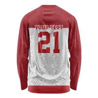 Queensland Tonga Custom Long Sleeve Shirt QLD with Tongan Ngatu Pattern