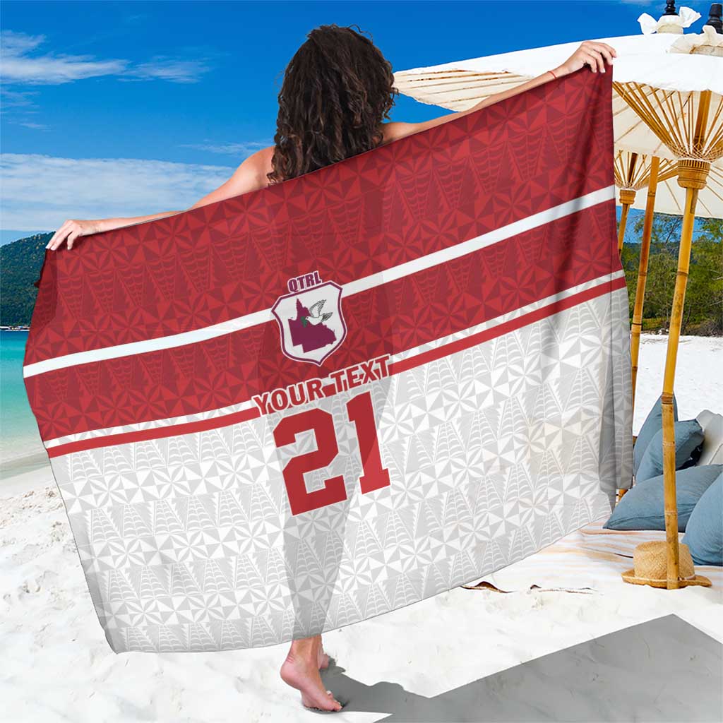 Queensland Tonga Custom Sarong QLD with Tongan Ngatu Pattern