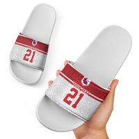 Queensland Tonga Custom Slide Sandals QLD with Tongan Ngatu Pattern LT9 - Polynesian Pride