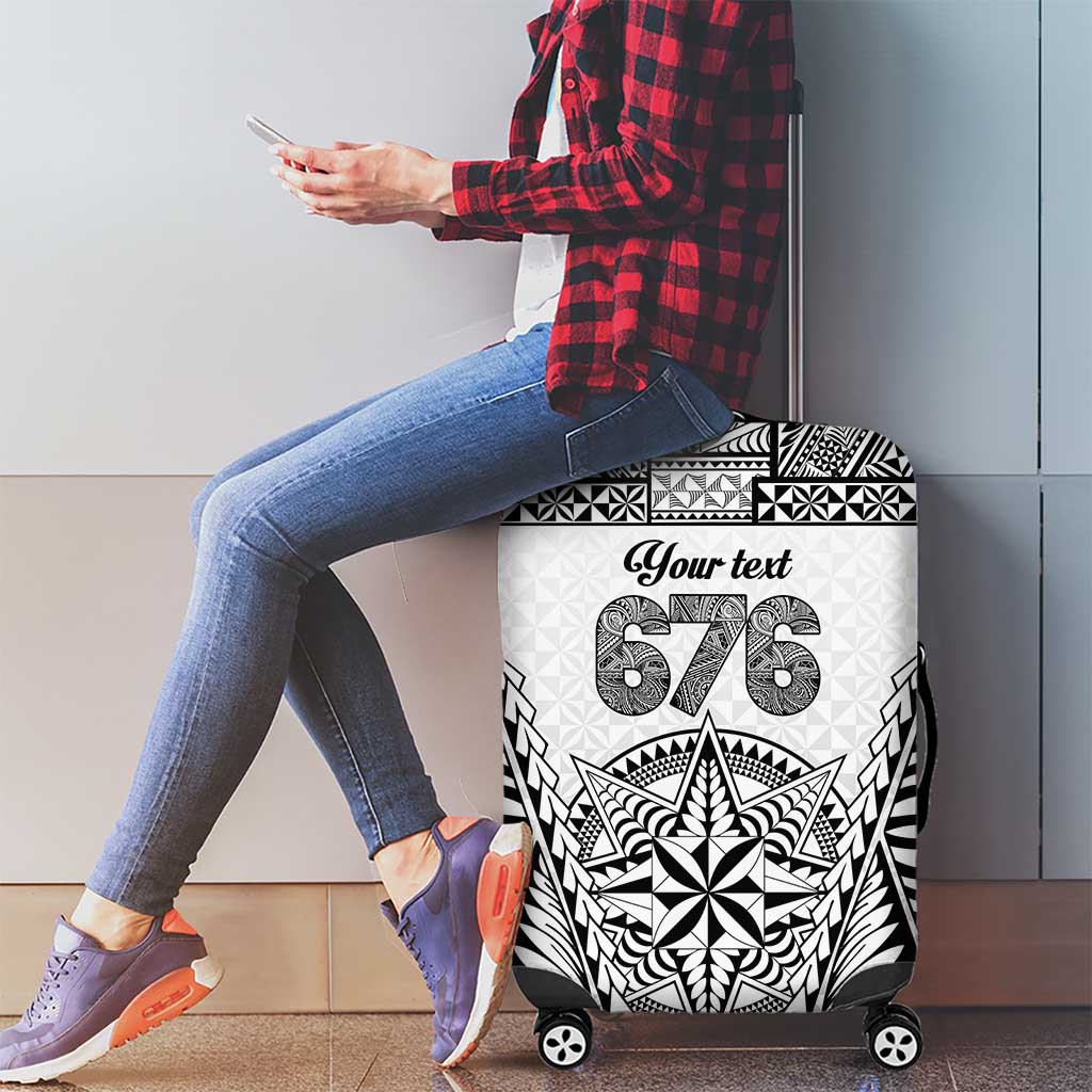 Personalised Tonga 676 Luggage Cover Tribal Kupesi Ngatu Unique LT9 - Polynesian Pride