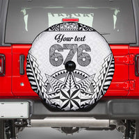 Personalised Tonga 676 Spare Tire Cover Tribal Kupesi Ngatu Unique