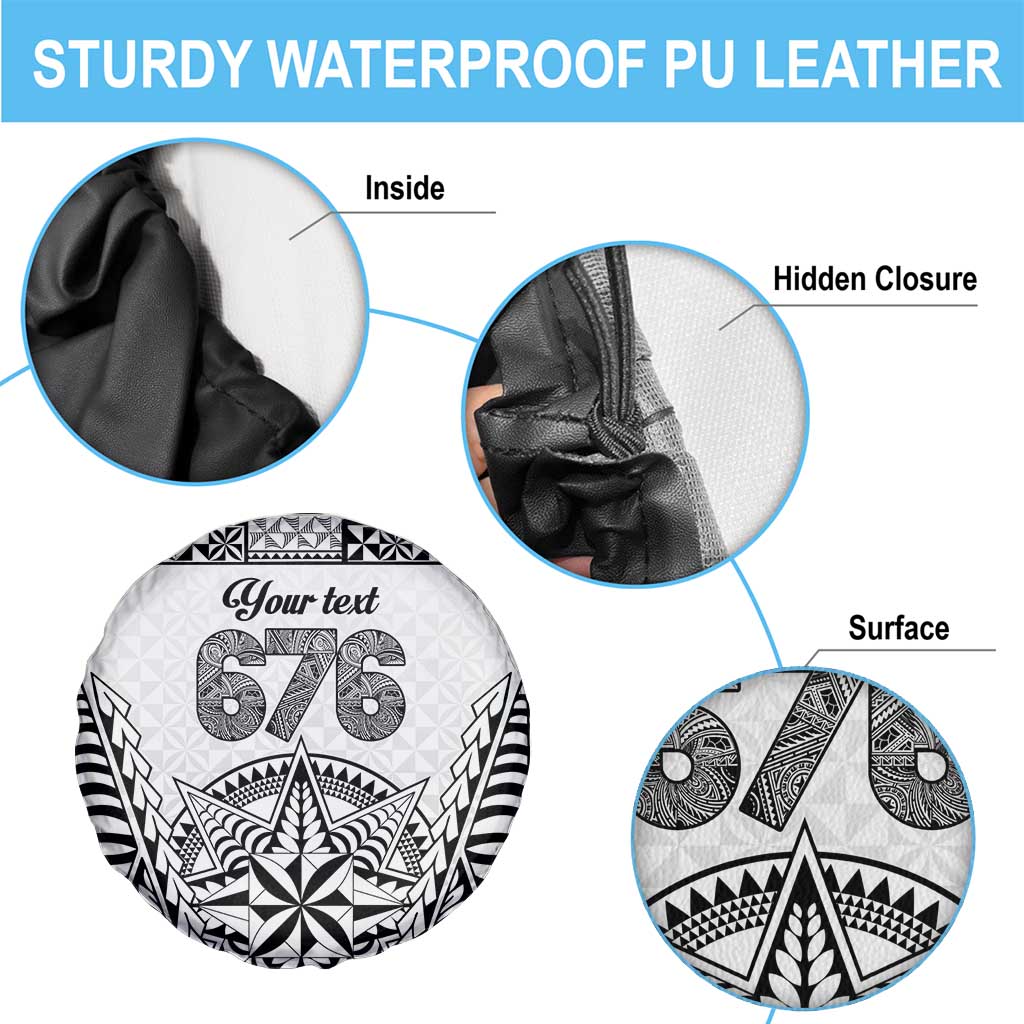 Personalised Tonga 676 Spare Tire Cover Tribal Kupesi Ngatu Unique