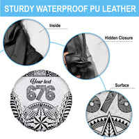 Personalised Tonga 676 Spare Tire Cover Tribal Kupesi Ngatu Unique