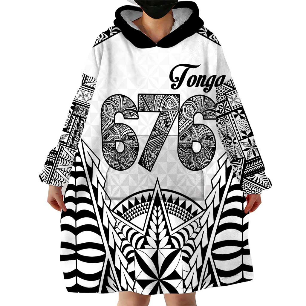 Personalised Tonga 676 Wearable Blanket Hoodie - Tribal Kupesi Ngatu Unique LT9 - Polynesian Pride
