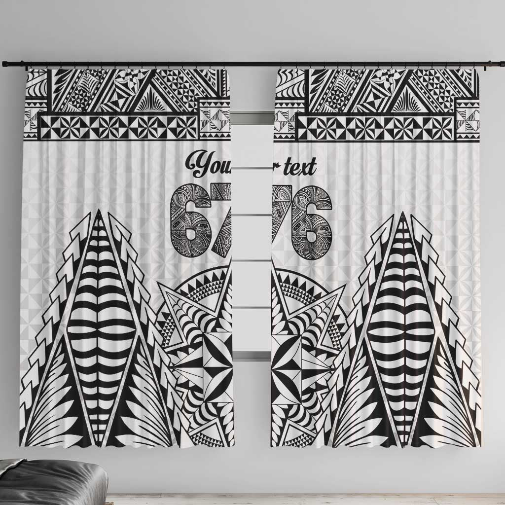 Personalised Tonga 676 Window Curtain Tribal Kupesi Ngatu Unique