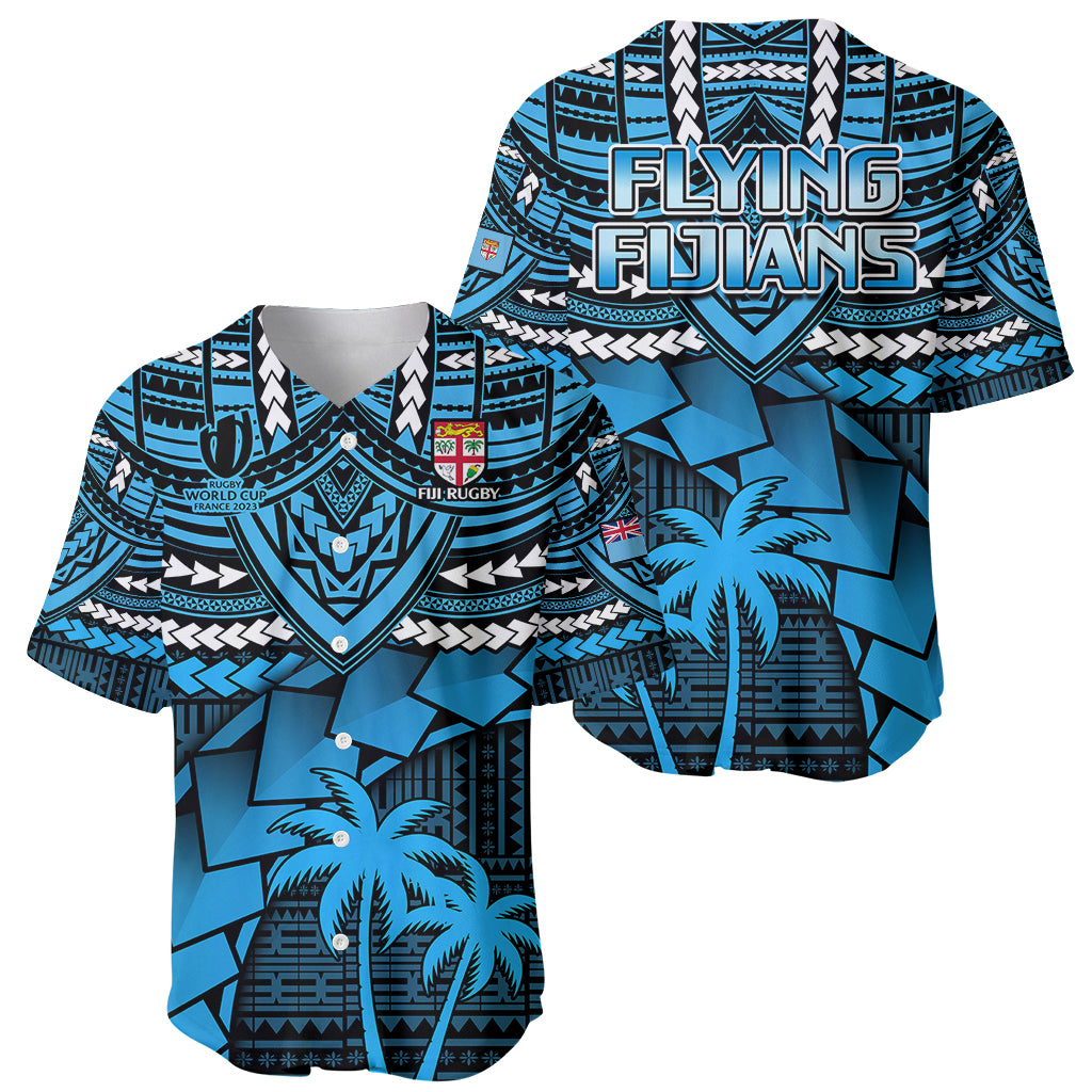 Fiji Rugby Baseball Jersey Go Fijian Tapa Arty with World Cup Vibe LT9 - Polynesian Pride