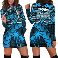 Fiji Rugby Hoodie Dress Go Fijian Tapa Arty with World Cup Vibe LT9 - Polynesian Pride