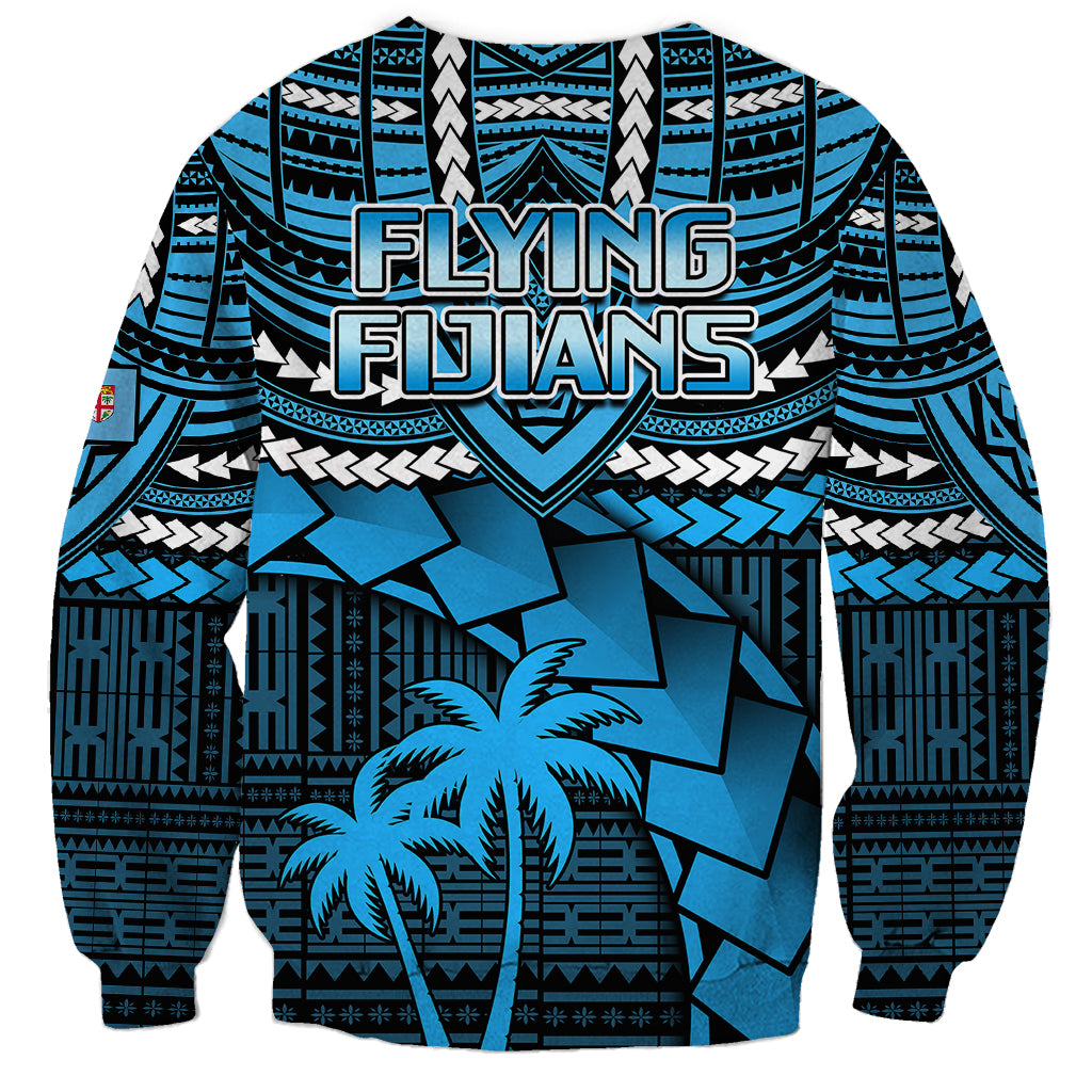 Fiji Rugby Sweatshirt Go Fijian Tapa Arty with World Cup Vibe LT9 - Polynesian Pride