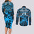 Custom Fiji Rugby Couples Matching Long Sleeve Bodycon Dress and Long Sleeve Button Shirts Go Fijian Tapa Arty with World Cup Vibe LT9 - Polynesian Pride