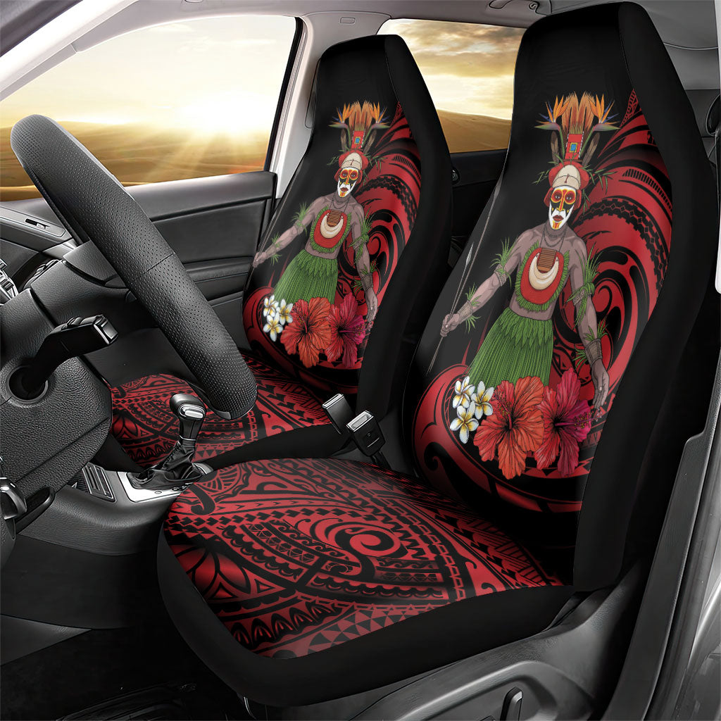 Huli Wigmen Tribe Hela Province Car Seat Cover Papua New Guinea Indigenous Pattern LT9 - Polynesian Pride