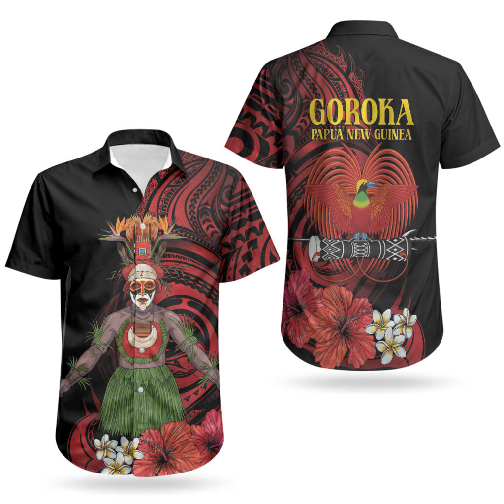 Huli Wigmen Tribe Hela Province Couples Matching Tank Maxi Dress and Hawaiian Shirt Papua New Guinea Indigenous Pattern LT9 - Polynesian Pride