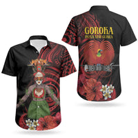 Huli Wigmen Tribe Hela Province Couples Matching Tank Maxi Dress and Hawaiian Shirt Papua New Guinea Indigenous Pattern LT9 - Polynesian Pride
