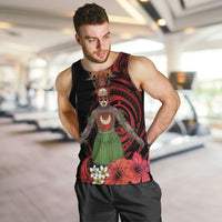Huli Wigmen Tribe Hela Province Men Tank Top Papua New Guinea Indigenous Pattern LT9 Black - Polynesian Pride