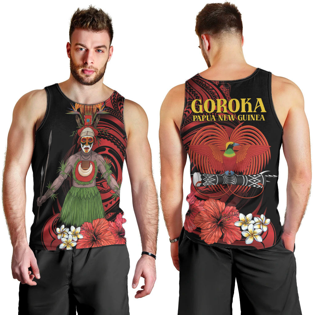 Huli Wigmen Tribe Hela Province Men Tank Top Papua New Guinea Indigenous Pattern LT9 - Polynesian Pride