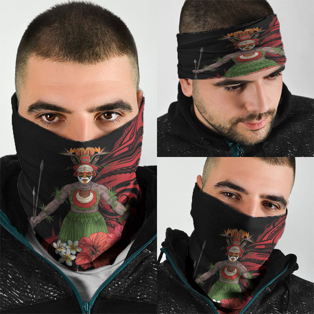 Huli Wigmen Tribe Hela Province Neck Gaiter Papua New Guinea Indigenous Pattern LT9 - Polynesian Pride