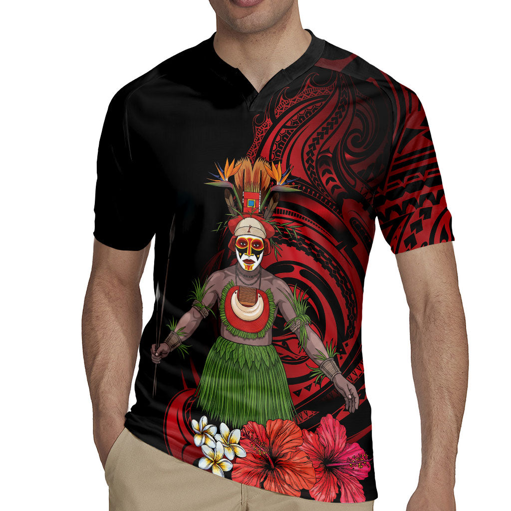 Huli Wigmen Tribe Hela Province Rugby Jersey Papua New Guinea Indigenous Pattern LT9 - Polynesian Pride