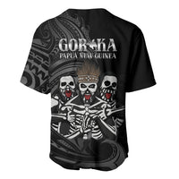 Skeleton Tribe Simbu Province Baseball Jersey Papua New Guinea Indigenous Pattern LT9 - Polynesian Pride