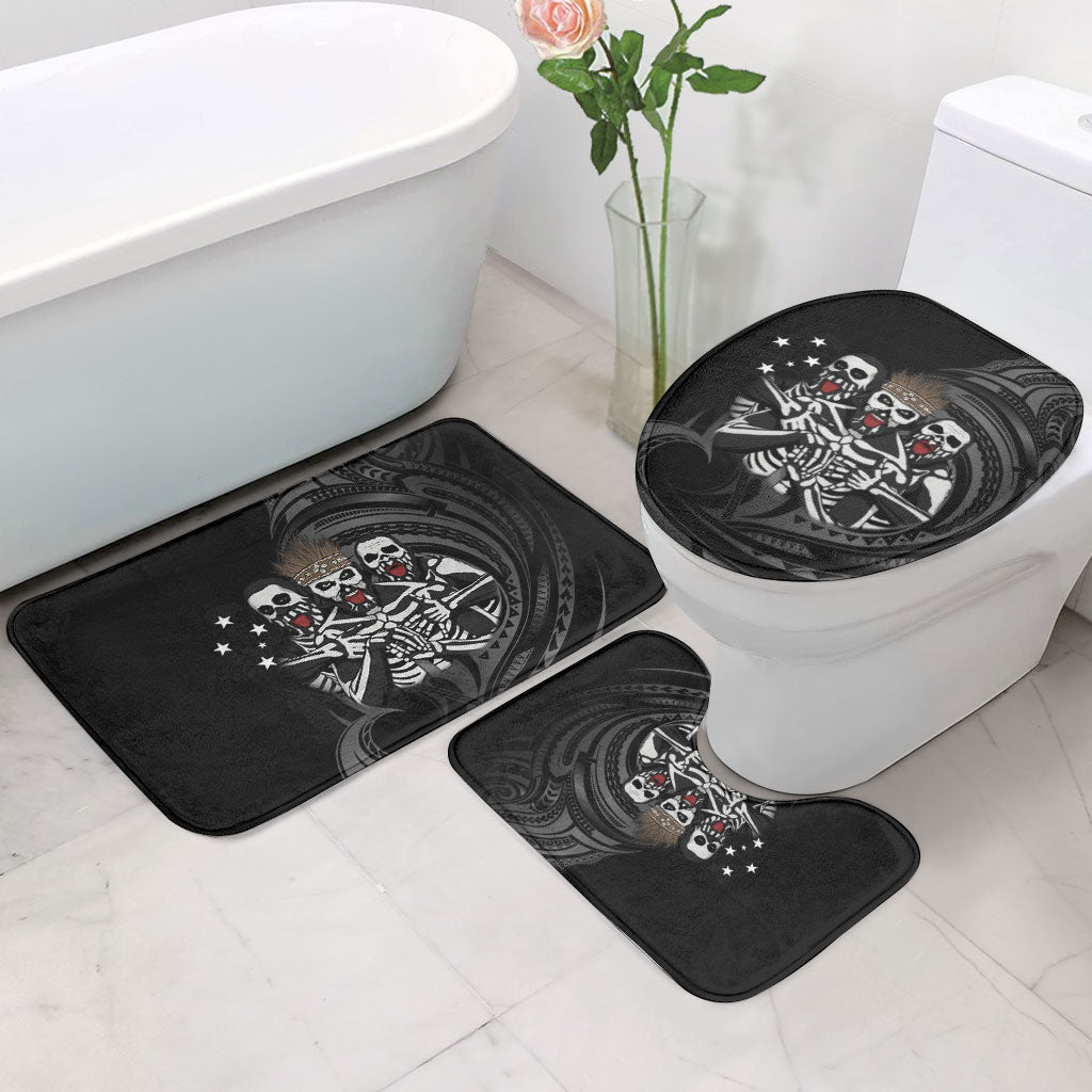 Skeleton Tribe Simbu Province Bathroom Set Papua New Guinea Indigenous Pattern LT9 - Polynesian Pride