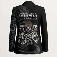 Skeleton Tribe Simbu Province Blazer Papua New Guinea Indigenous Pattern LT9 - Polynesian Pride