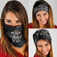 Skeleton Tribe Simbu Province Neck Gaiter Papua New Guinea Indigenous Pattern LT9 - Polynesian Pride