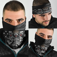 Skeleton Tribe Simbu Province Neck Gaiter Papua New Guinea Indigenous Pattern LT9 - Polynesian Pride