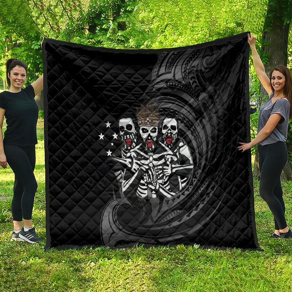 Skeleton Tribe Simbu Province Quilt Papua New Guinea Indigenous Pattern LT9 - Polynesian Pride