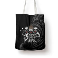 Skeleton Tribe Simbu Province Tote Bag Papua New Guinea Indigenous Pattern LT9 - Polynesian Pride