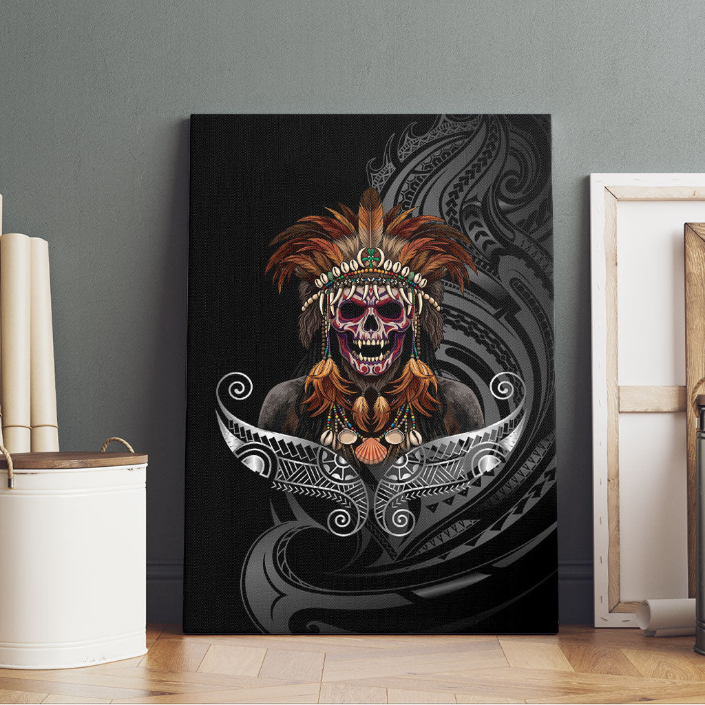 Mokomoko Tribe Eastern Highlands Province Canvas Wall Art Papua New Guinea Indigenous Pattern LT9 - Polynesian Pride