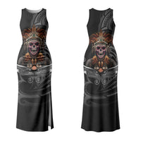Mokomoko Tribe Eastern Highlands Province Couples Matching Tank Maxi Dress and Hawaiian Shirt Papua New Guinea Indigenous Pattern LT9 - Polynesian Pride