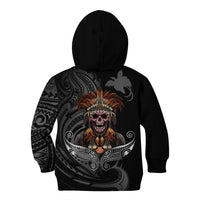 Mokomoko Tribe Eastern Highlands Province Kid Hoodie Papua New Guinea Indigenous Pattern LT9 - Polynesian Pride