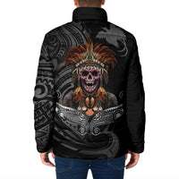 Mokomoko Tribe Eastern Highlands Province Padded Jacket Papua New Guinea Indigenous Pattern LT9 - Polynesian Pride