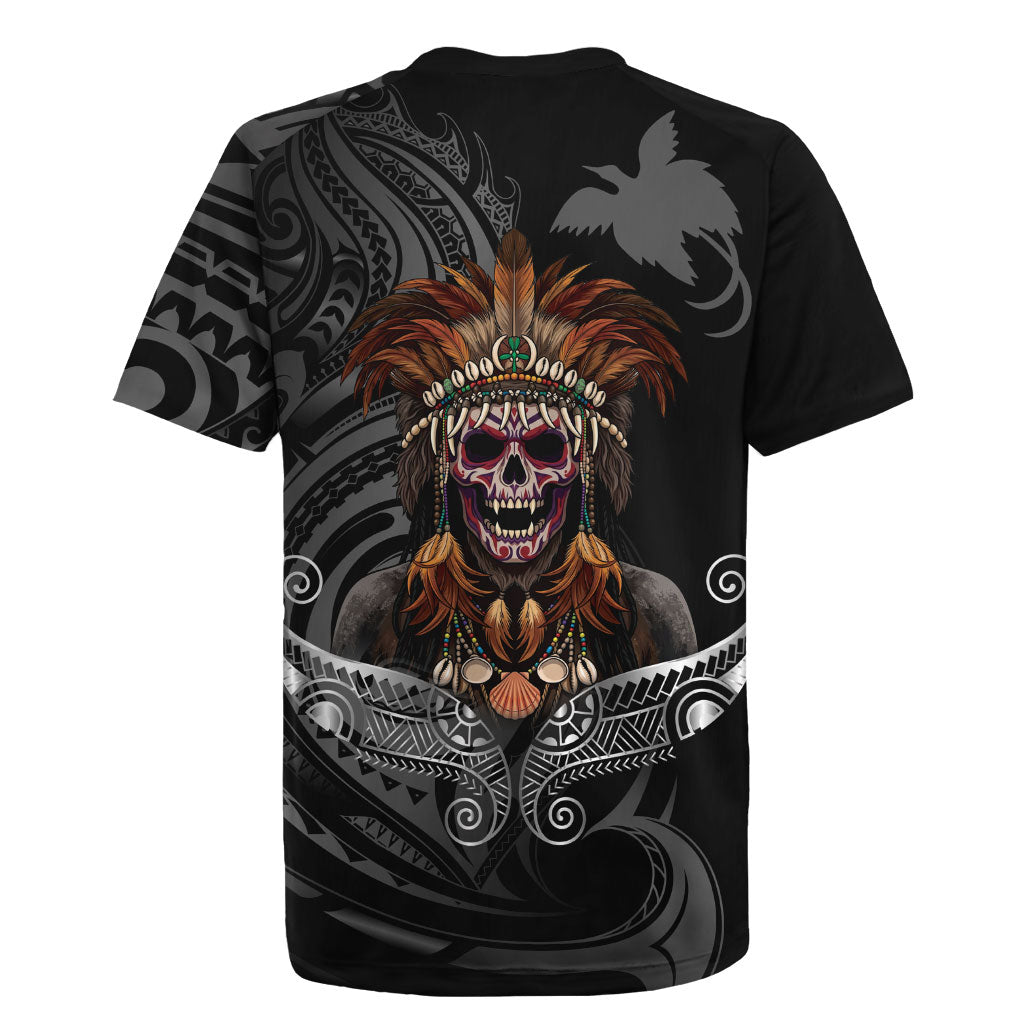 Mokomoko Tribe Eastern Highlands Province Rugby Jersey Papua New Guinea Indigenous Pattern LT9 - Polynesian Pride