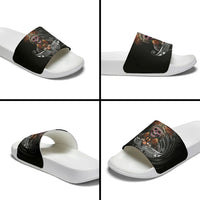 Mokomoko Tribe Eastern Highlands Province Slide Sandals Papua New Guinea Indigenous Pattern LT9 - Polynesian Pride