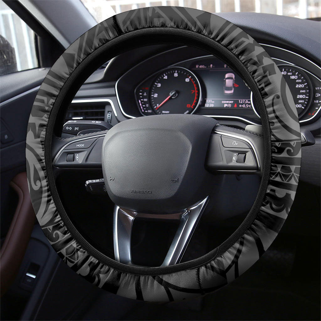 Mokomoko Tribe Eastern Highlands Province Steering Wheel Cover Papua New Guinea Indigenous Pattern LT9 - Polynesian Pride