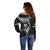 New Zealand Aotearoa Rugby Off Shoulder Sweater Black Fern Maori Tribal Sporty Style LT9 - Polynesian Pride
