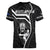 New Zealand Aotearoa Rugby Women V Neck T Shirt Black Fern Maori Tribal Sporty Style LT9 - Polynesian Pride