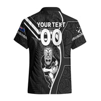 Custom New Zealand Aotearoa Rugby Hawaiian Shirt Black Fern Maori Tribal Sporty Style LT9 - Polynesian Pride