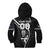 Custom New Zealand Aotearoa Rugby Kid Hoodie Black Fern Maori Tribal Sporty Style LT9 - Polynesian Pride