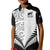 Custom New Zealand Rugby Kid Polo Shirt Proud Aoteroa Stylised Maori Koru LT9 Kid Black - Polynesian Pride