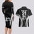 Custom New Zealand Aotearoa Rugby Couples Matching Long Sleeve Bodycon Dress and Hawaiian Shirt Haka Dance Mixed Silver Fern Sporty Style LT9 - Polynesian Pride