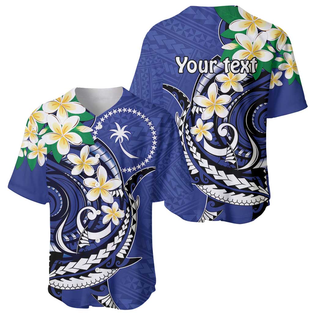 FSM Chuuk State Polynesian Shark Tattoo Personalised Baseball Jersey