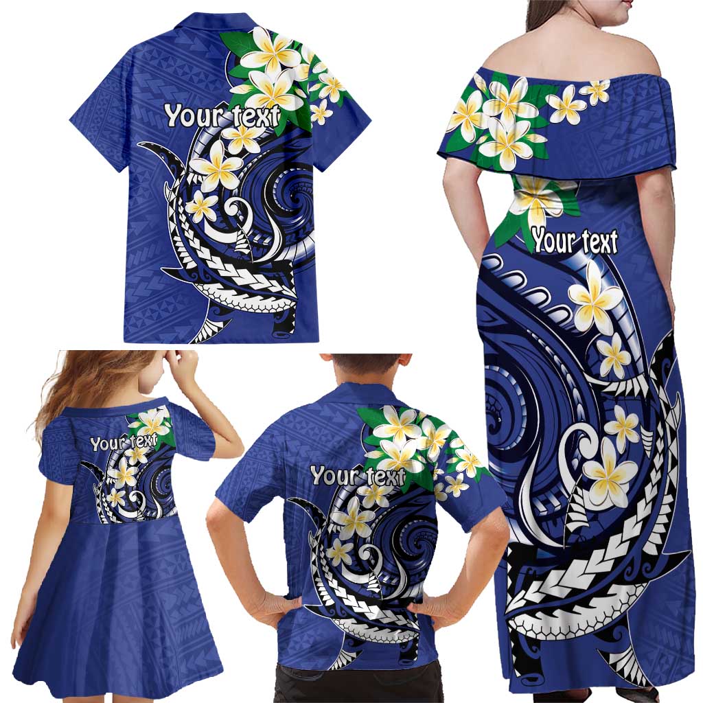 FSM Chuuk State Polynesian Shark Tattoo Personalised Family Matching Off Shoulder Maxi Dress and Hawaiian Shirt LT9 - Polynesian Pride