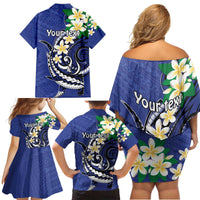FSM Chuuk State Polynesian Shark Tattoo Personalised Family Matching Off Shoulder Short Dress and Hawaiian Shirt LT9 - Polynesian Pride