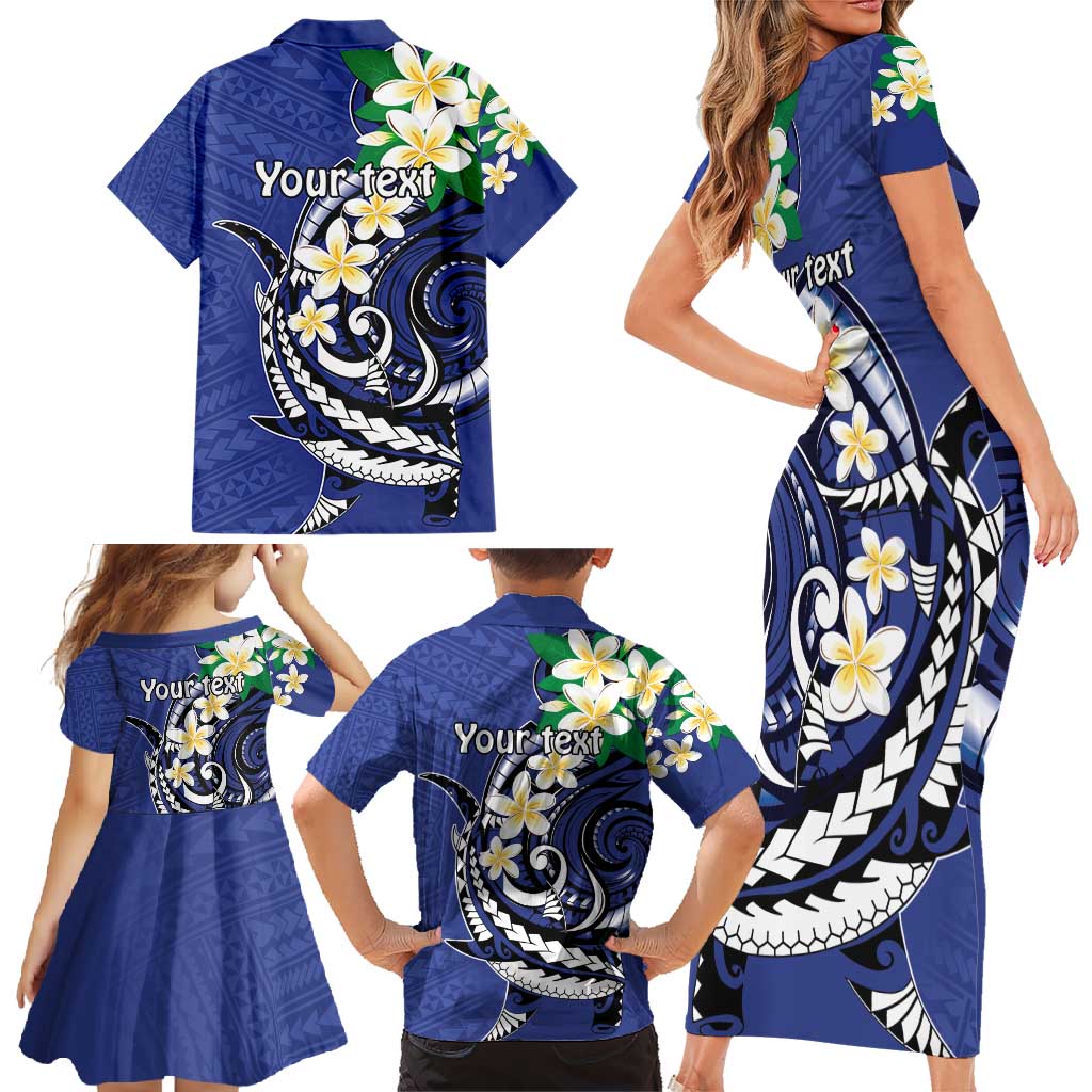FSM Chuuk State Polynesian Shark Tattoo Personalised Family Matching Short Sleeve Bodycon Dress and Hawaiian Shirt LT9 - Polynesian Pride