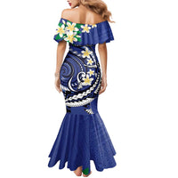 FSM Chuuk State Polynesian Shark Tattoo Personalised Mermaid Dress LT9 - Polynesian Pride