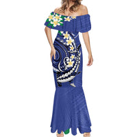 FSM Chuuk State Polynesian Shark Tattoo Personalised Mermaid Dress LT9 - Polynesian Pride