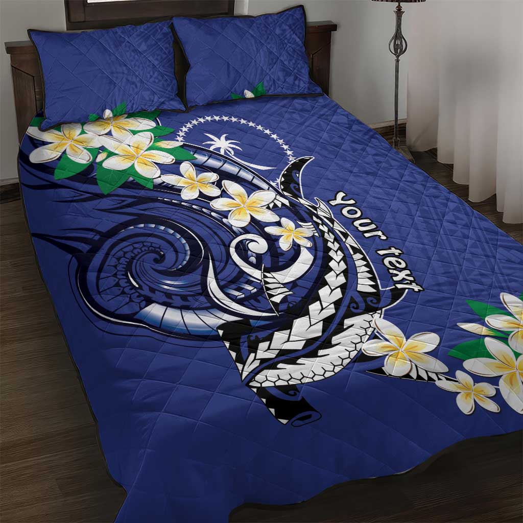 FSM Chuuk State Polynesian Shark Tattoo Personalised Quilt Bed Set