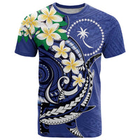 FSM Chuuk State Polynesian Shark Tattoo Personalised T Shirt LT9 Blue - Polynesian Pride