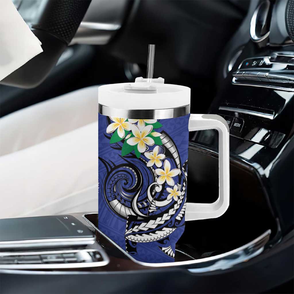 FSM Chuuk State Polynesian Shark Tattoo Personalised Tumbler With Handle LT9 - Polynesian Pride