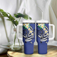 FSM Chuuk State Polynesian Shark Tattoo Personalised Tumbler With Handle LT9 - Polynesian Pride